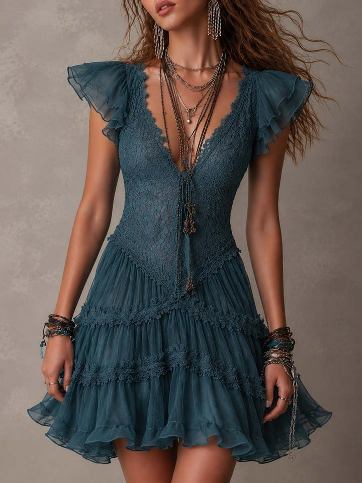 Brielle™ | Romantic Lace &amp; Chiffon Elegance