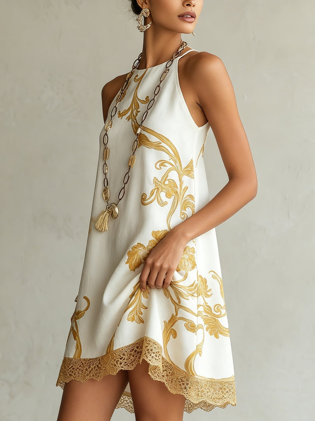 Harlow™ | Golden Floral Summer Elegance