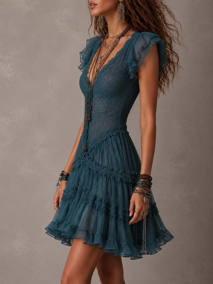 Brielle™ | Romantic Lace &amp; Chiffon Elegance
