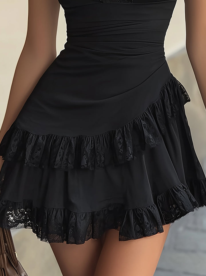 Lucinda™ | Timeless Lace &amp; Ruffle Elegance
