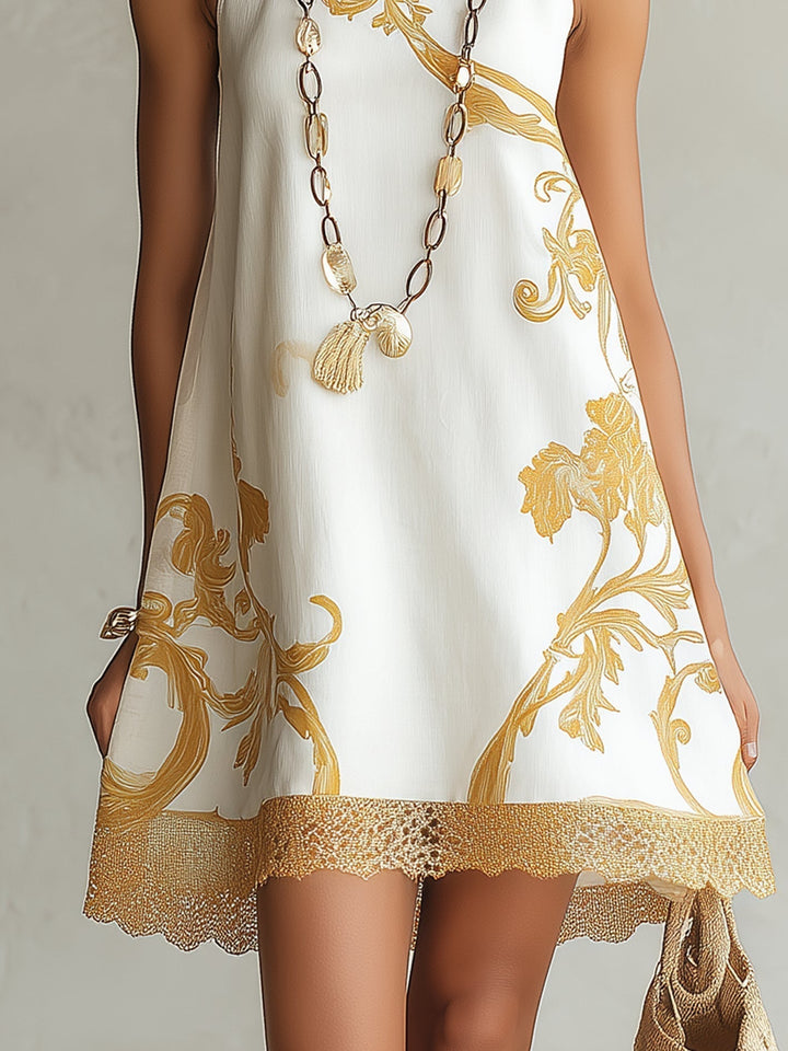 Harlow™ | Golden Floral Summer Elegance