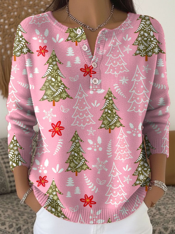 Adeline  | Christmas Sweater with Buttons