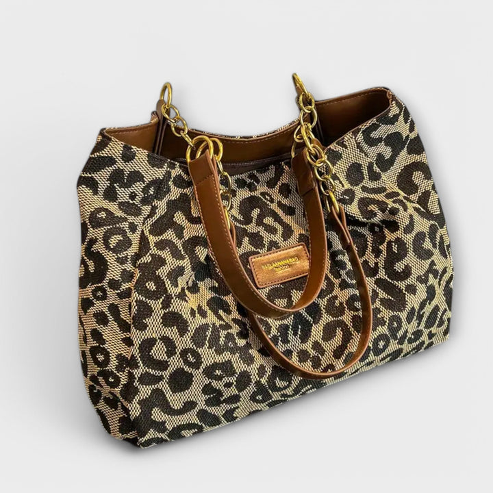 Peyton | Leopard Canvas Tote