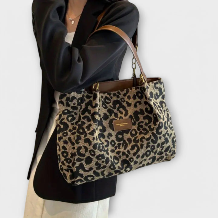 Peyton | Leopard Canvas Tote