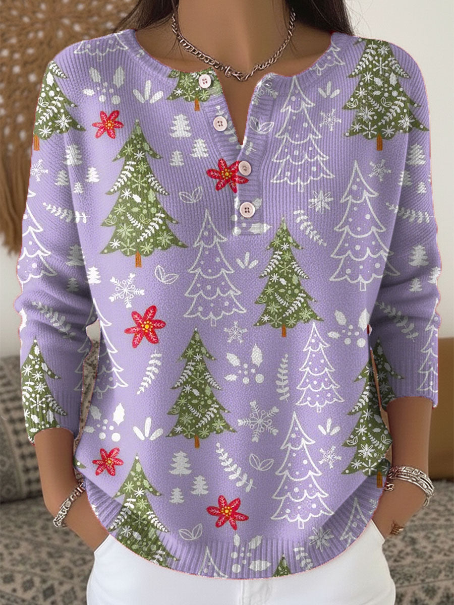 Adeline  | Christmas Sweater with Buttons