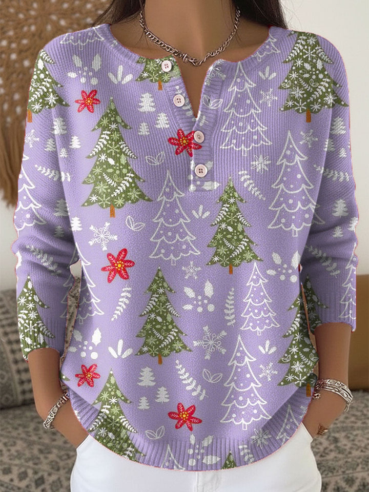 Adeline  | Christmas Sweater with Buttons