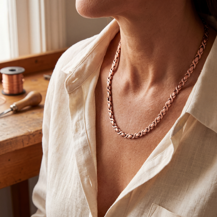 Maya's Cedar Copper Necklace