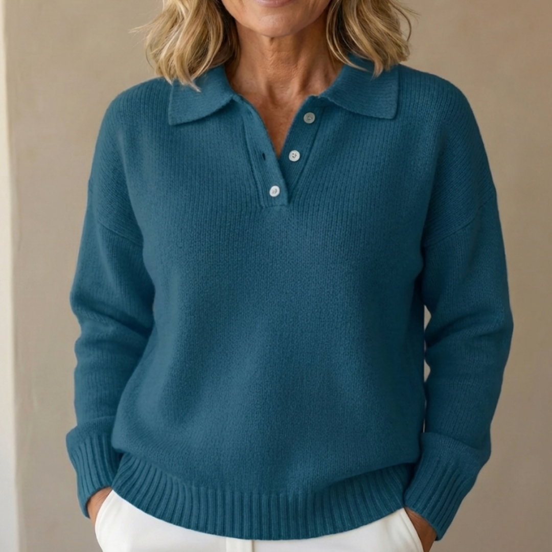 Ariana  | Soft Knit Sweater with Collar