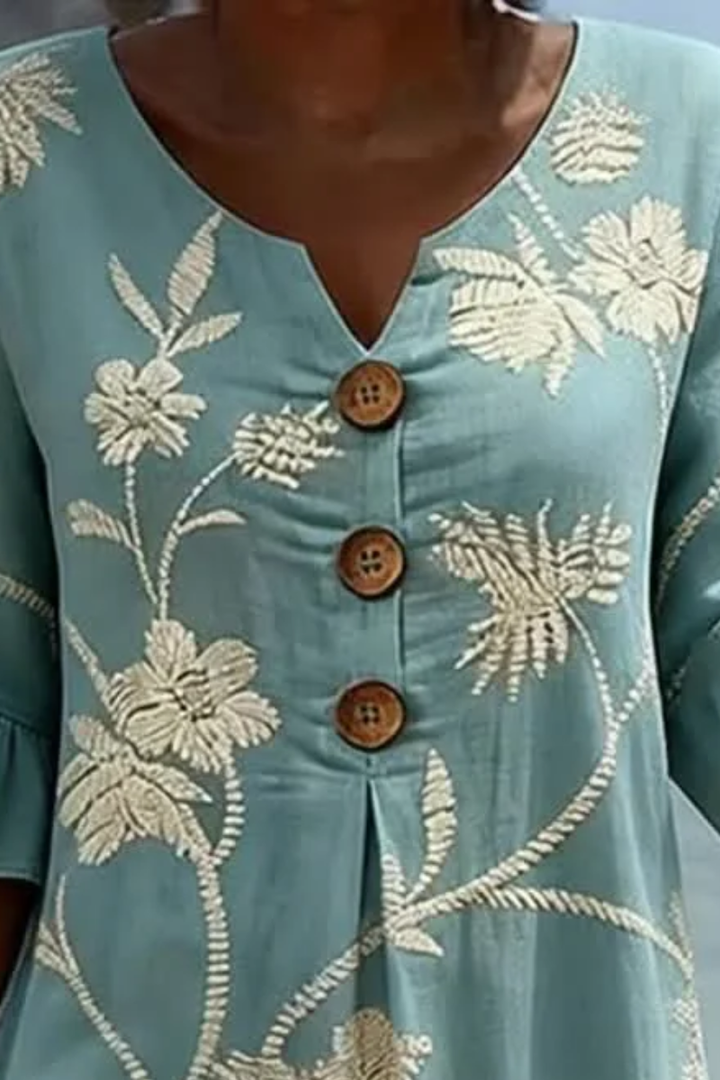 Naomi | Elegant Floral Midi Dress