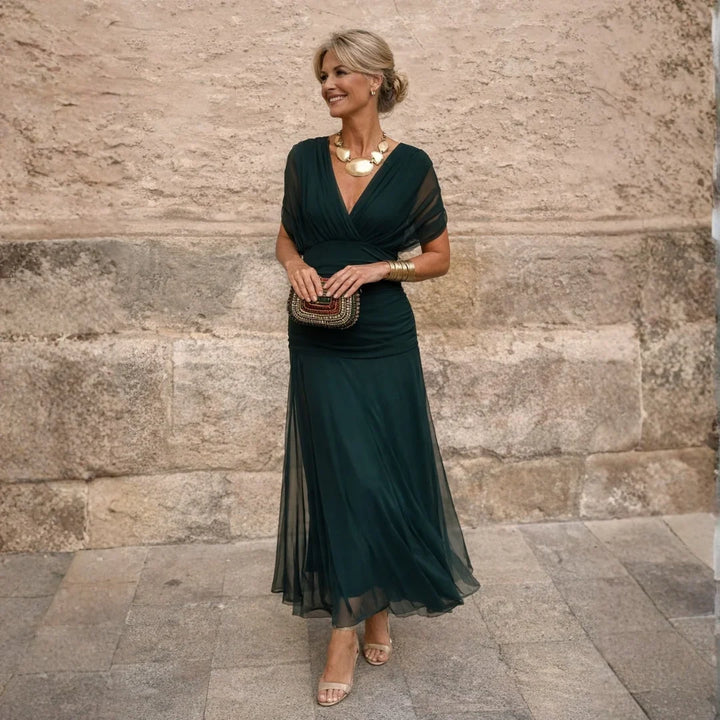 Elowen™ | Elegant Blue Dress