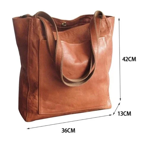 Ashley | Signature Genuine Leather Tote Bag