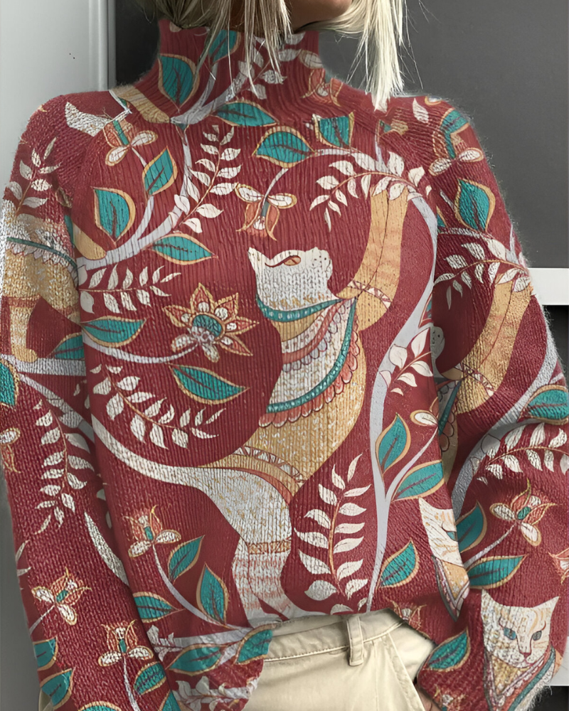 Edda | Casual Graphic Knitted Sweater