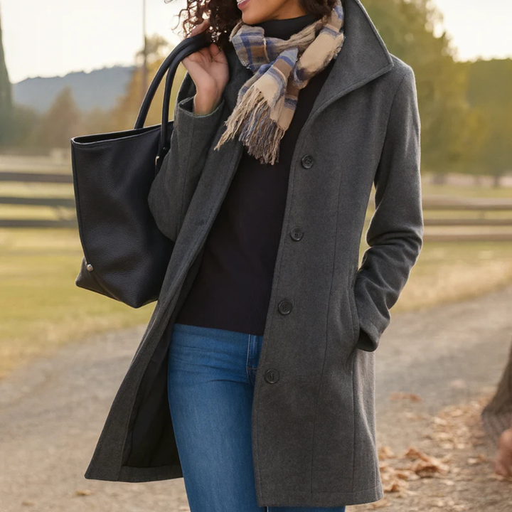 Lauren | Classic Button-Front Coat