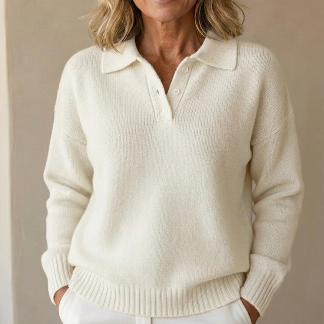 Ariana  | Soft Knit Sweater with Collar