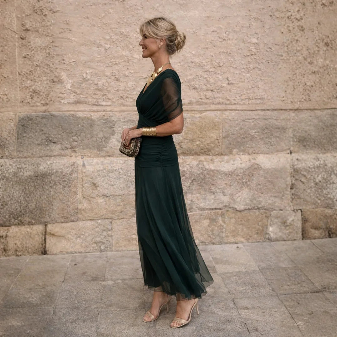 Elowen™ | Elegant Blue Dress