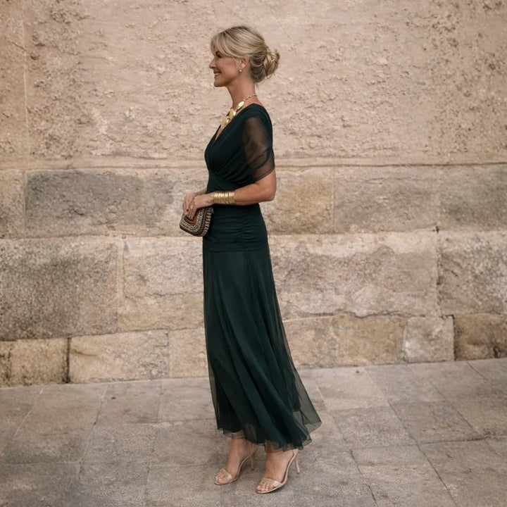 Elowen™ | Elegant Blue Dress
