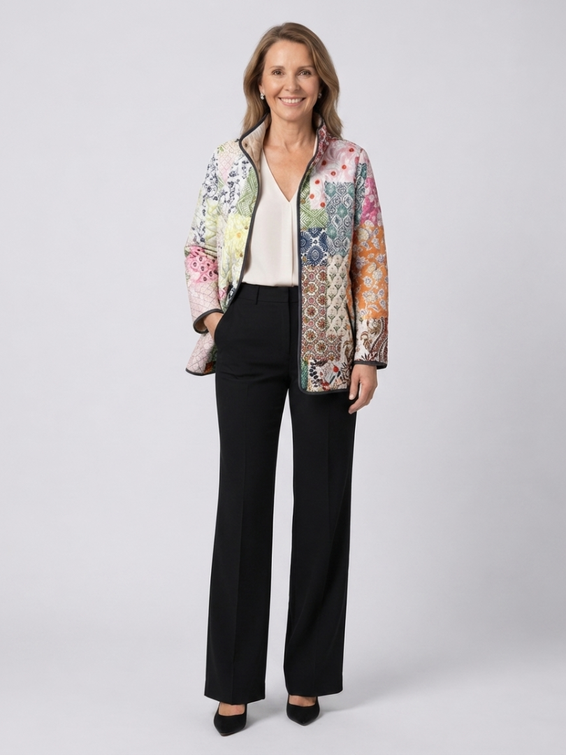 Saffron™ | Bohemian Patchwork Quilted Jacket