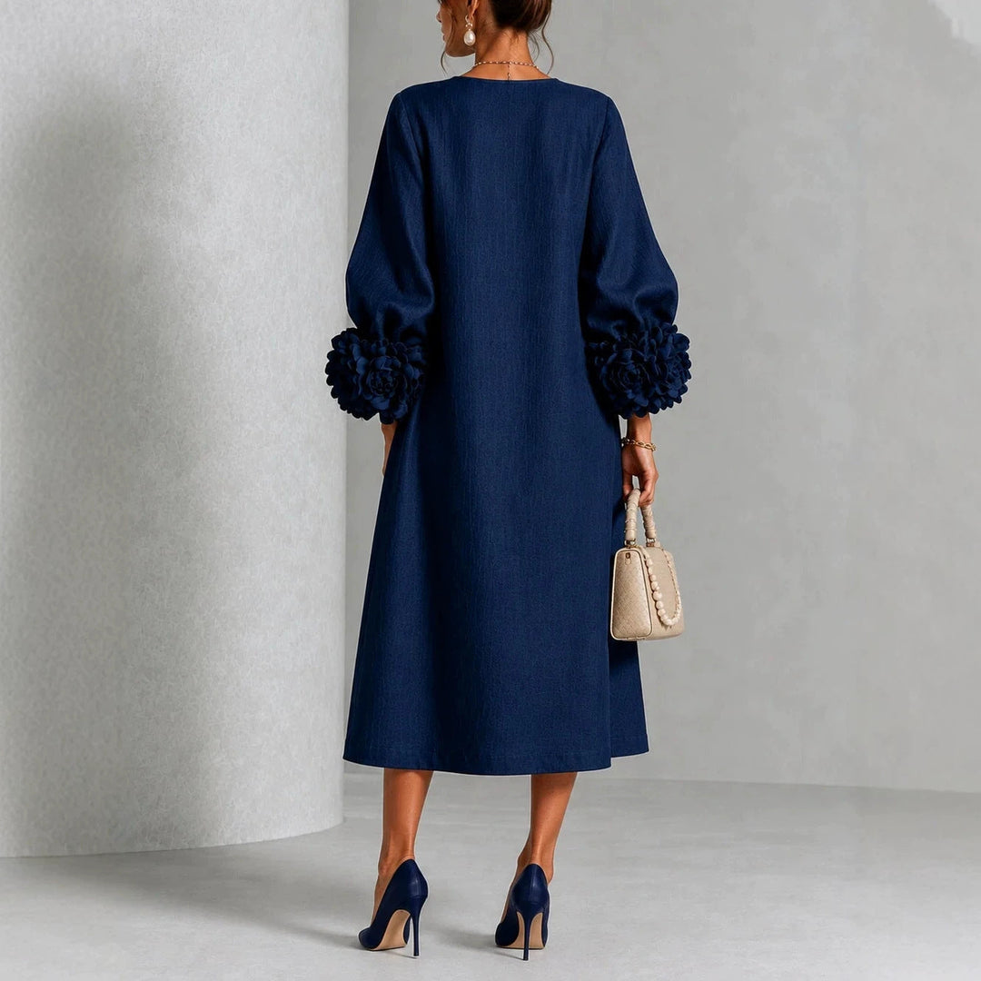 Georgia™ | Rose Cuff A-Line Dress