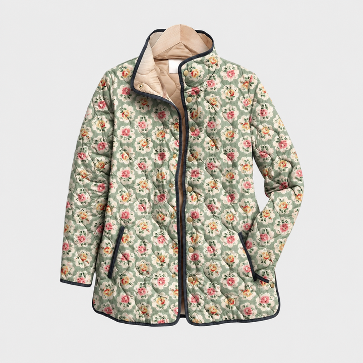 Lydia™ | Floral Tapestry Quilted Jacket