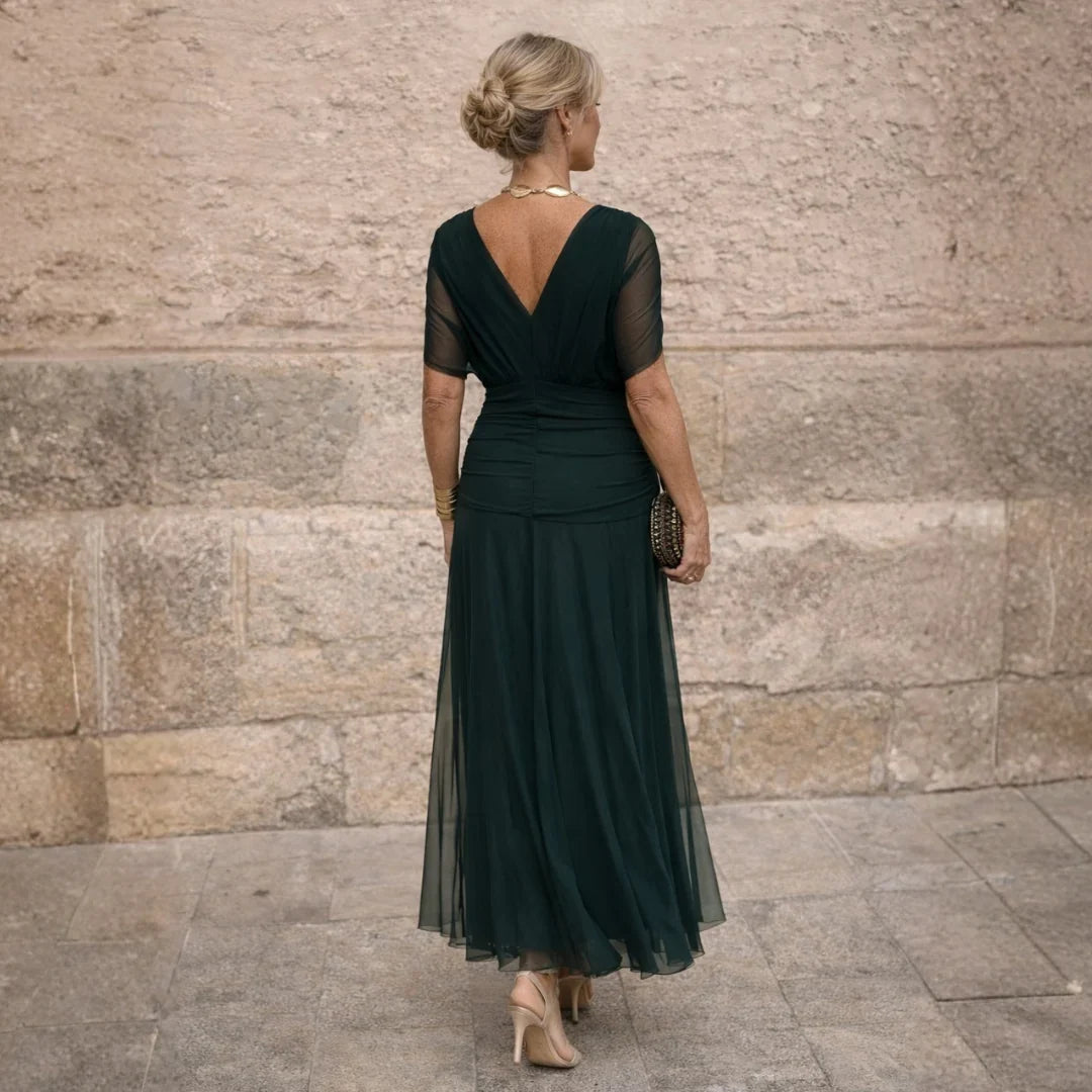 Elowen™ | Elegant Blue Dress