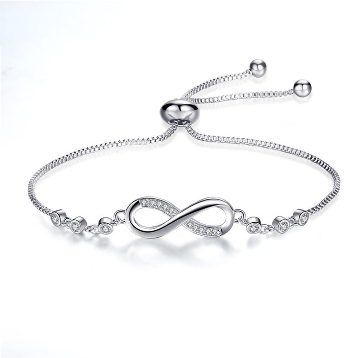 Celeste | Silver Adjustable Infinity Bracelet