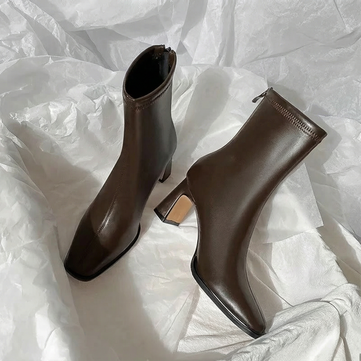 Sofia | Elegant Ankle Boots with Sleek Heel and Refined Design