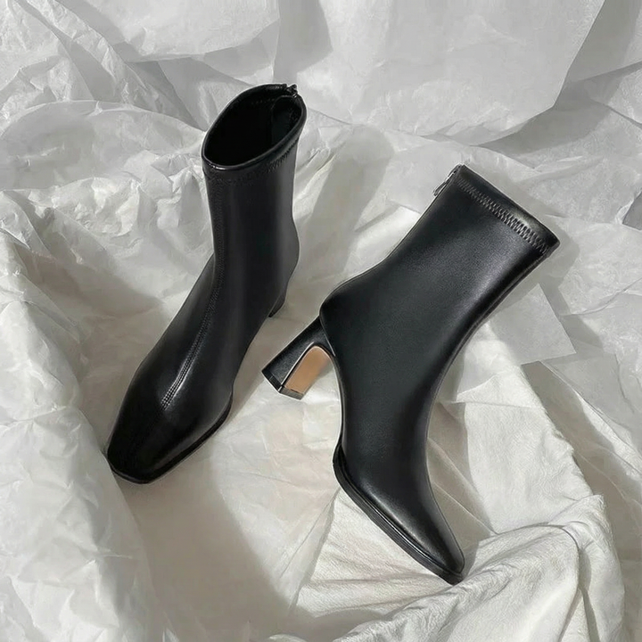 Sofia | Elegant Ankle Boots with Sleek Heel and Refined Design