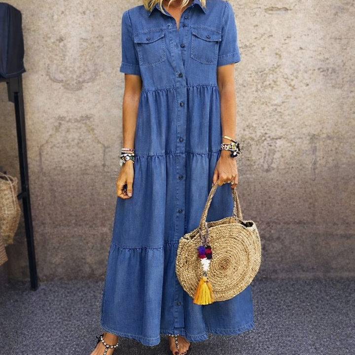 Elizabeth™ | Button-Front Midi Dress