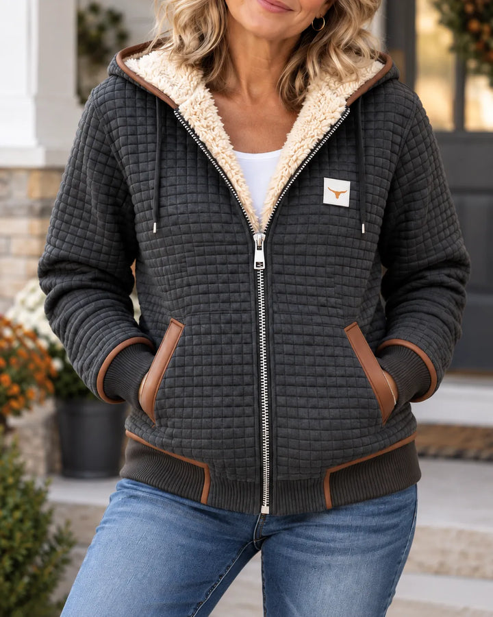Sandra™ | Sherpa-Lined Quilted Hooded Jacket