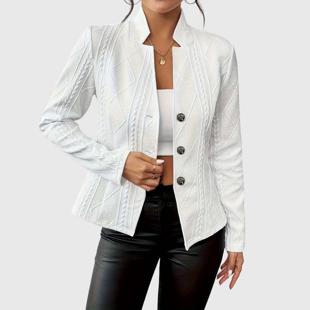 Rosalind™ | Elegant Crew Neck Blazer