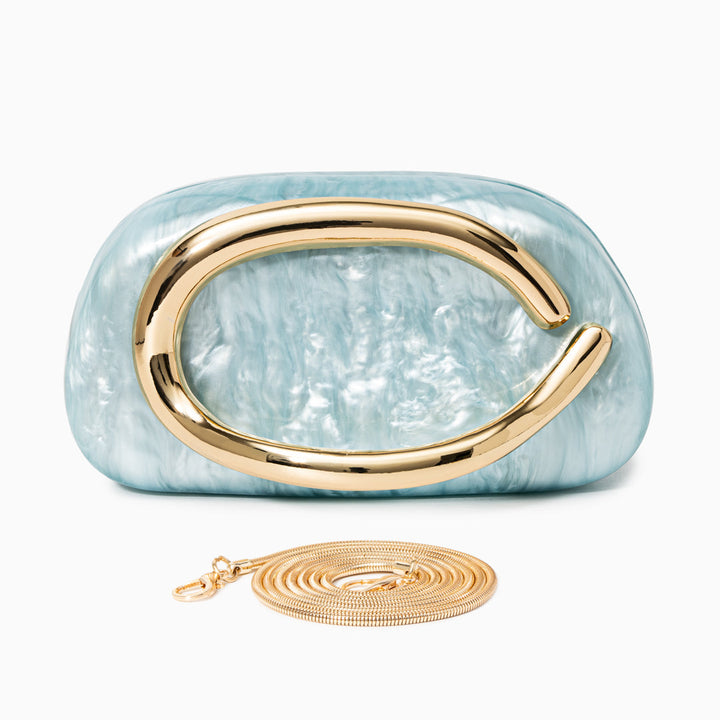 Aurora | Elegance Redefined – Pearlescent Sculptural Clutch