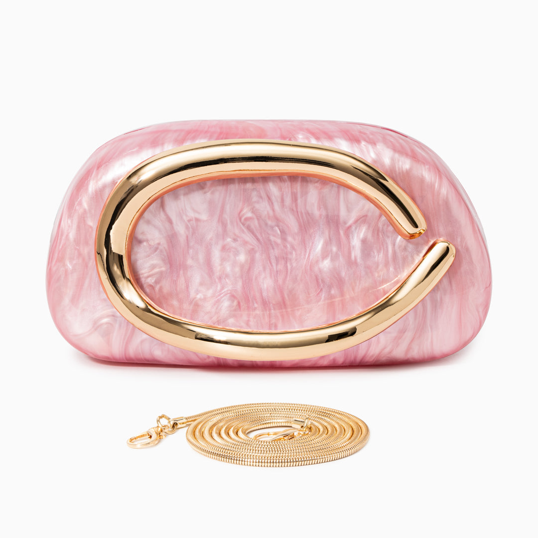 Aurora | Elegance Redefined – Pearlescent Sculptural Clutch