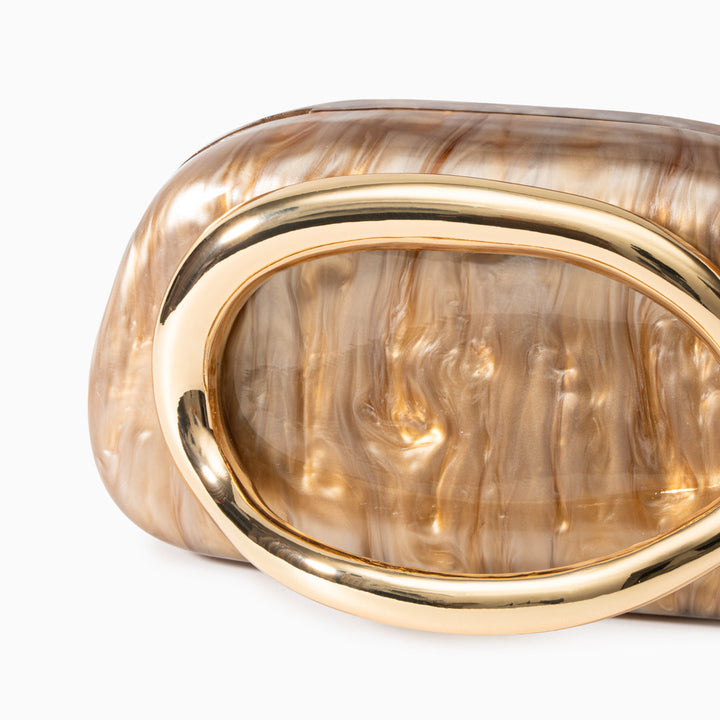 Aurora | Elegance Redefined – Pearlescent Sculptural Clutch