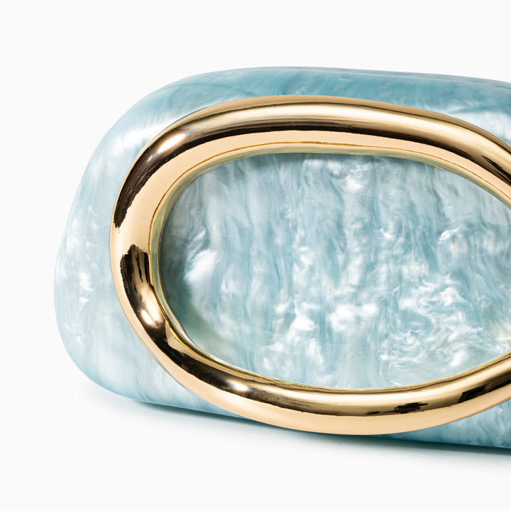 Aurora | Elegance Redefined – Pearlescent Sculptural Clutch