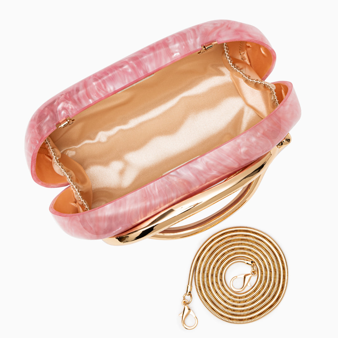 Aurora | Elegance Redefined – Pearlescent Sculptural Clutch