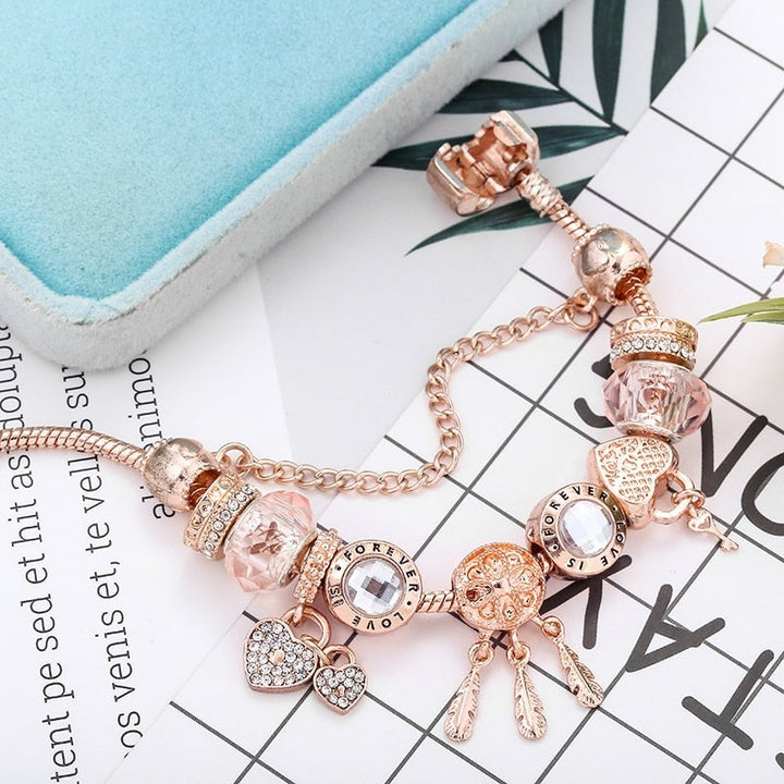 Georgia | Sterling Silver Rose Dreamcatcher Bracelet