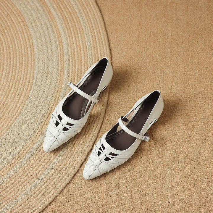 Opal™ | Lattice-Cut Pointed Mary Jane Flats
