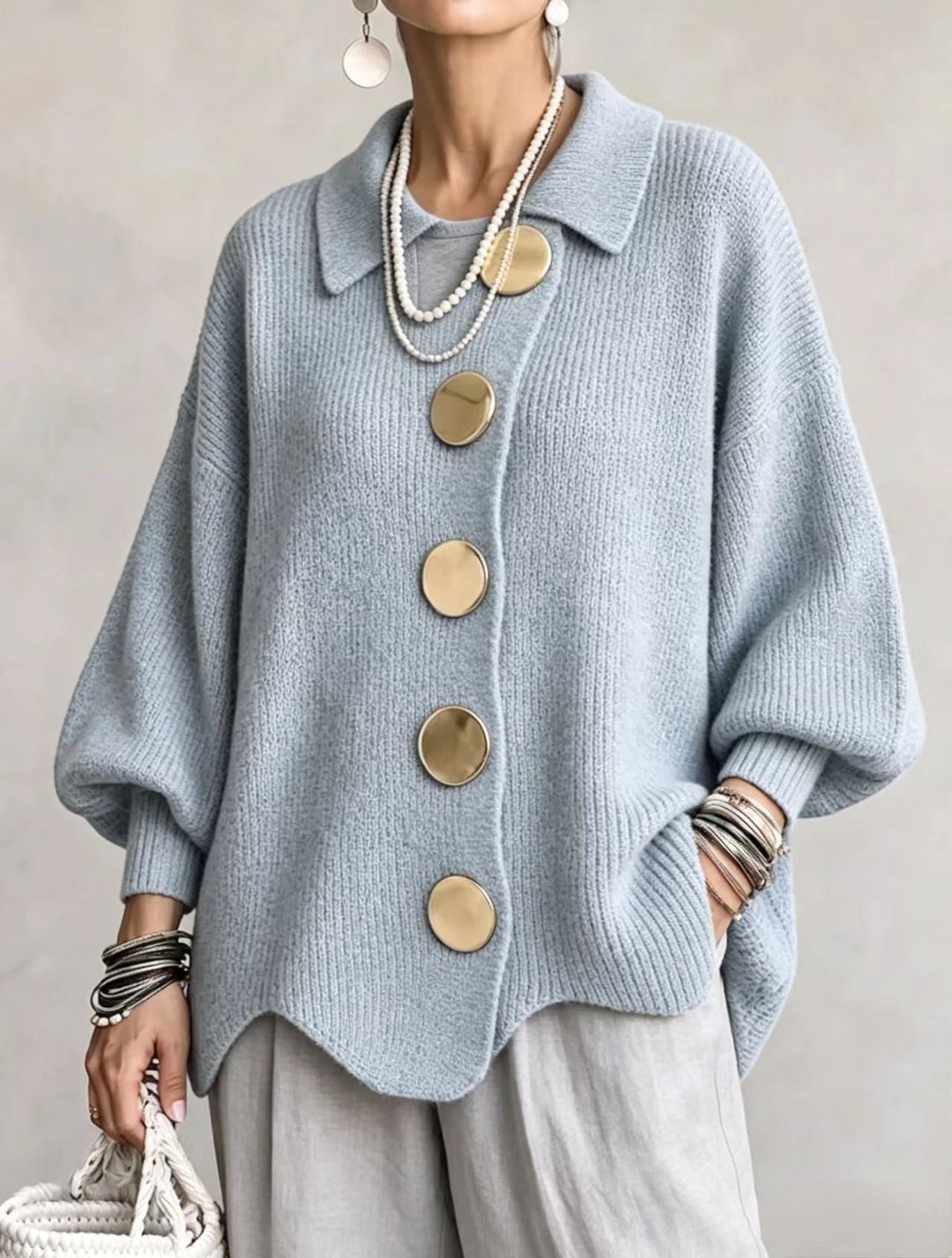 Margot™ | Oversized Button Cardigan
