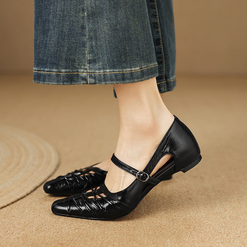 Opal™ | Lattice-Cut Pointed Mary Jane Flats