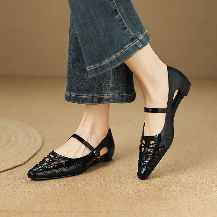 Opal™ | Lattice-Cut Pointed Mary Jane Flats