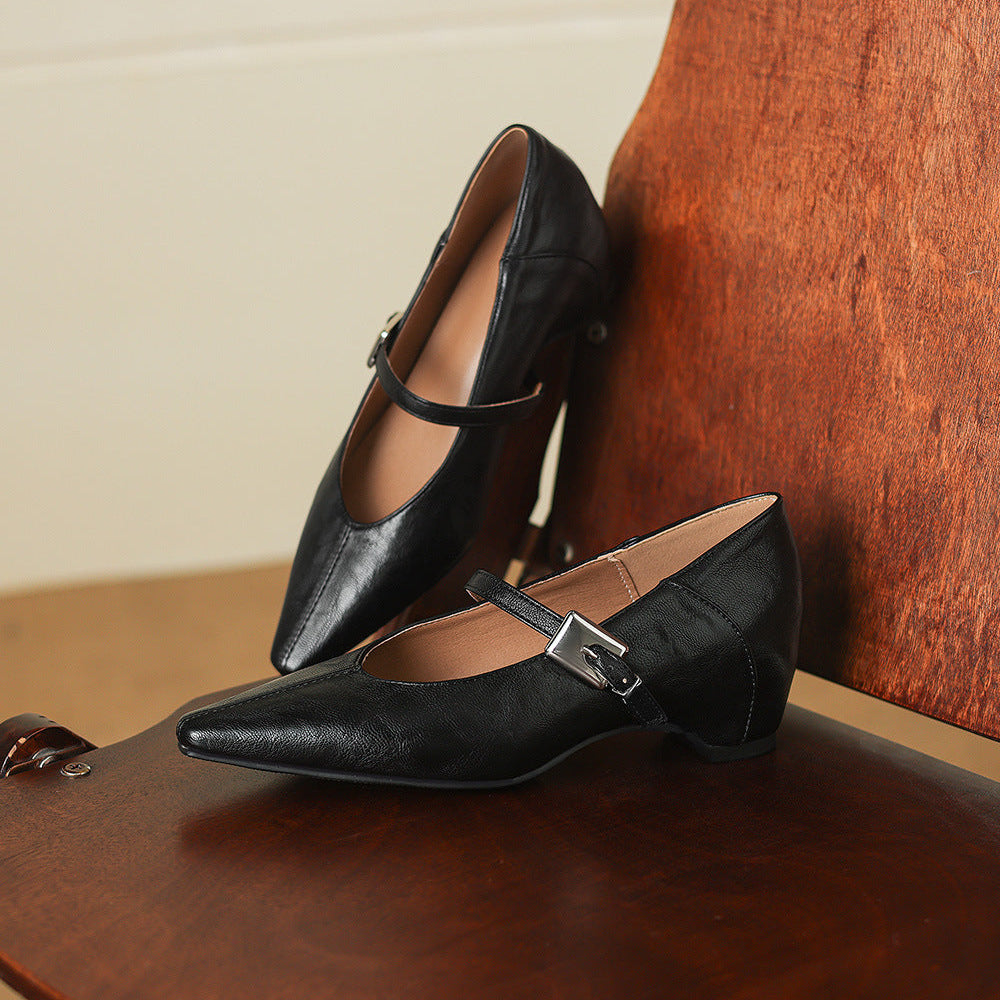 Frances™ | Pointed-Toe Comfort Mary Janes
