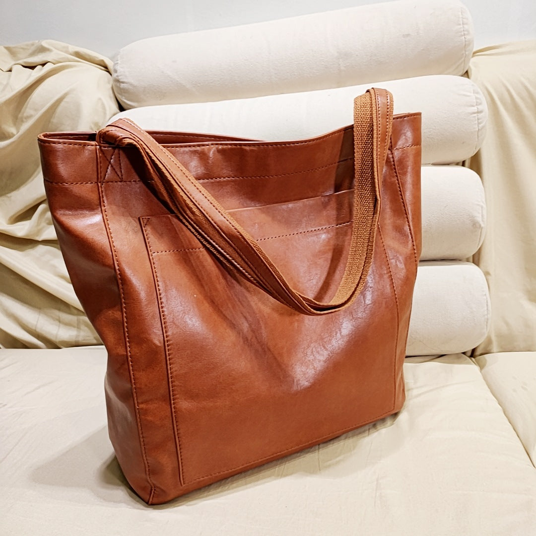 Ashley | Signature Genuine Leather Tote Bag
