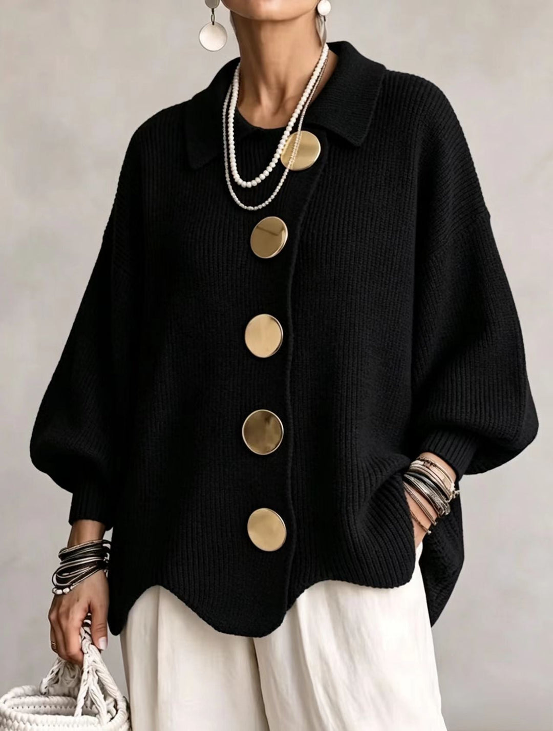 Margot™ | Oversized Button Cardigan