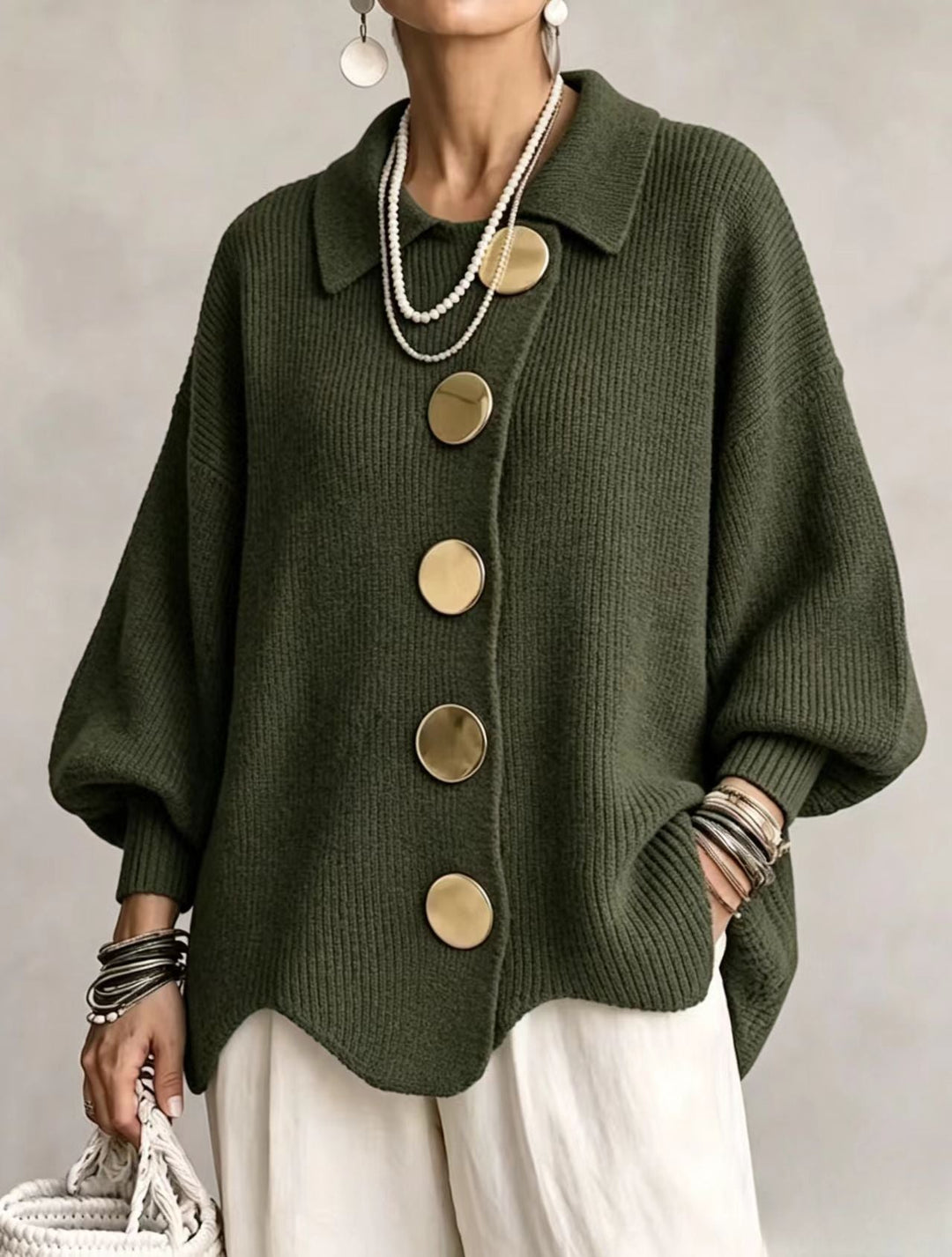 Margot™ | Oversized Button Cardigan