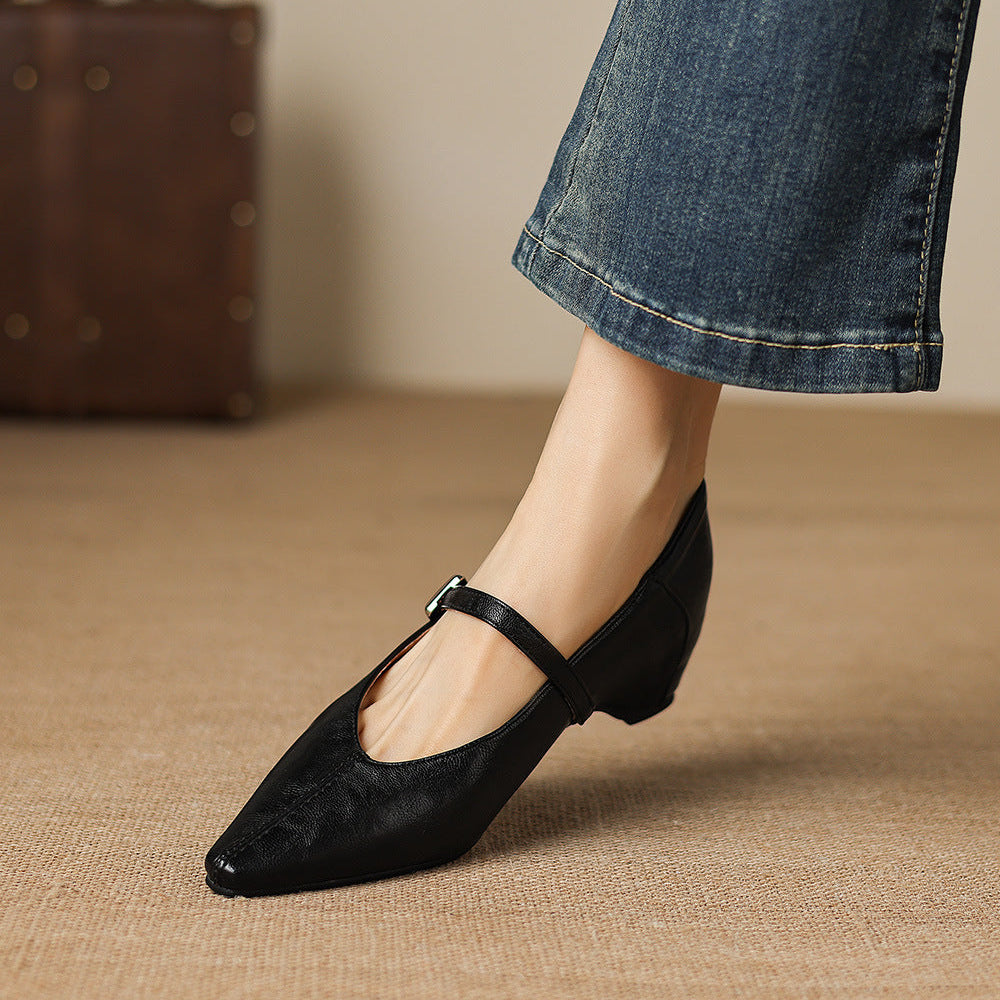 Frances™ | Pointed-Toe Comfort Mary Janes