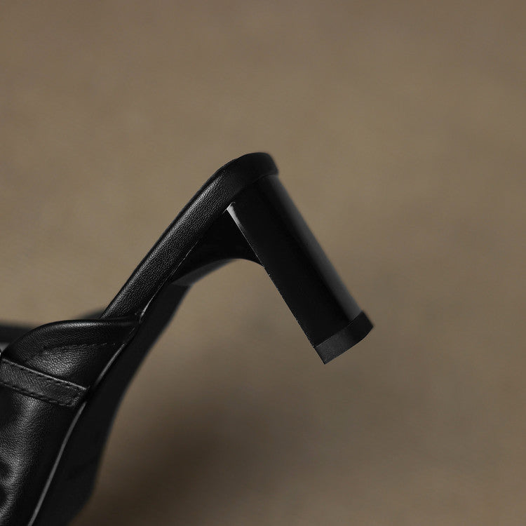 Remi™ | Ruched Square-Toe Mary Jane Mules