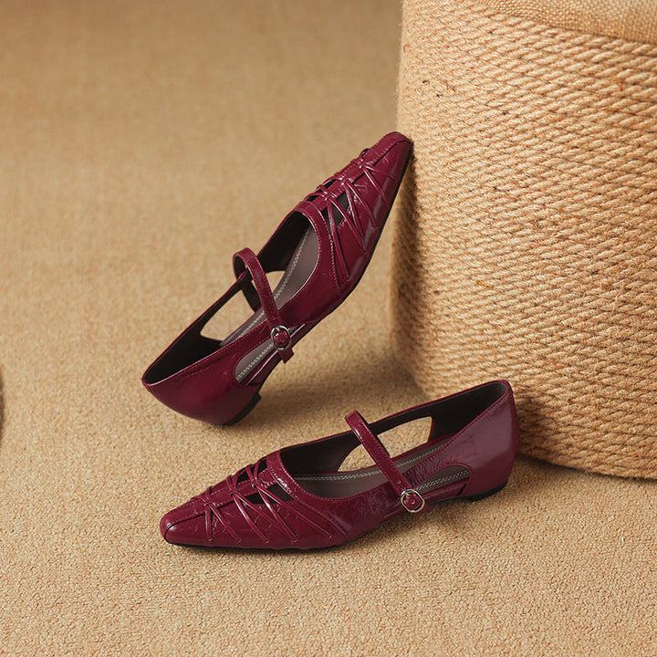 Opal™ | Lattice-Cut Pointed Mary Jane Flats