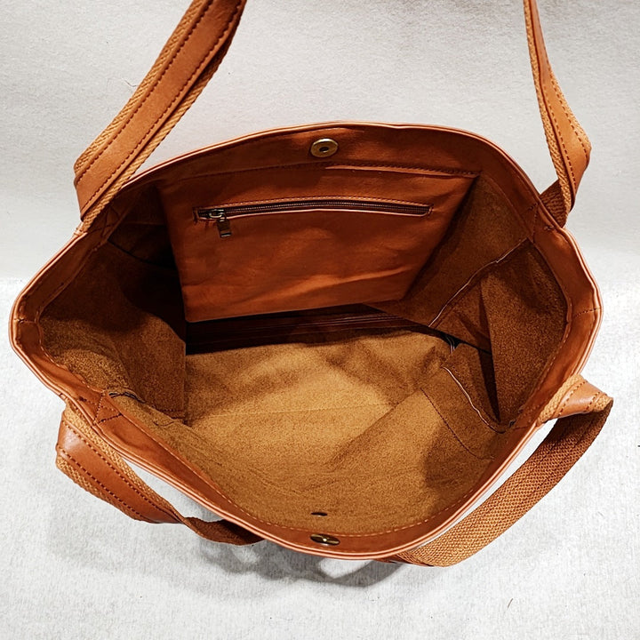Ashley | Signature Genuine Leather Tote Bag