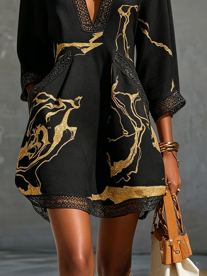 Seraphina™ | Golden Elegance with a Bohemian Touch