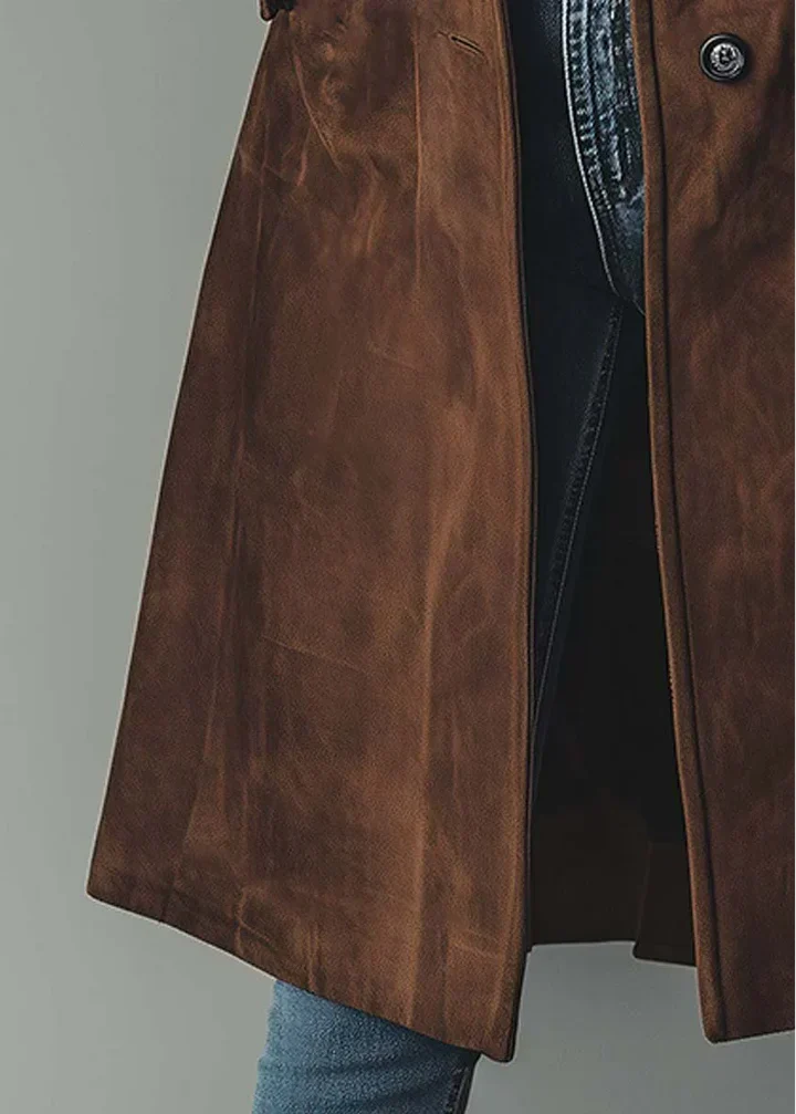 Savannah | Elegant Suede-Effect Coat